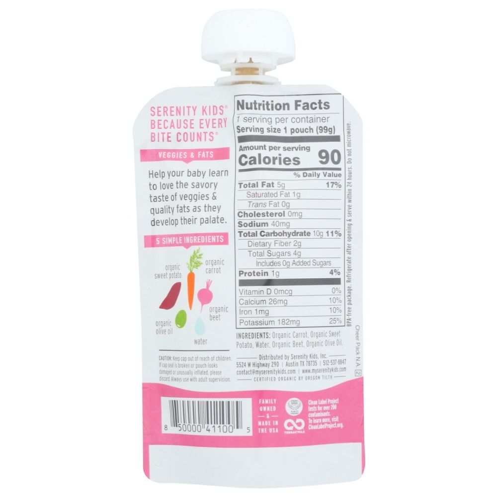SERENITY KIDS: Organic Roots Baby Food, 3.5 oz