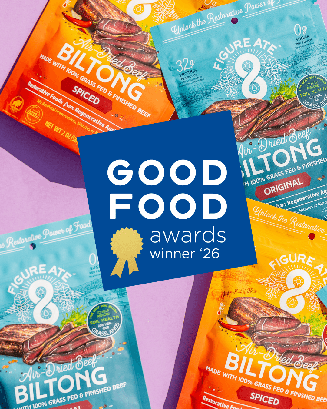 Spiced Grass Fed & Finished Beef Biltong