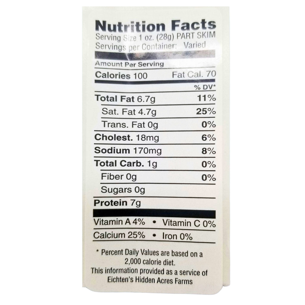 Eichtens Baby Swiss 1/2 lb Wedge Aged 2 Year
