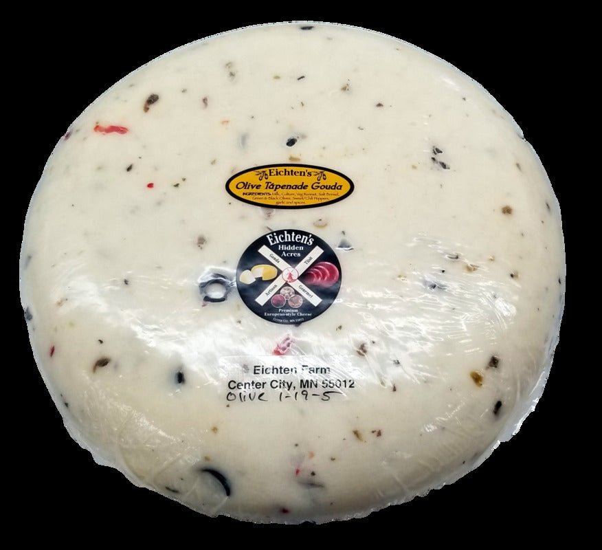 Olive Tapenade Gouda Cheese - Eichtens Cheese