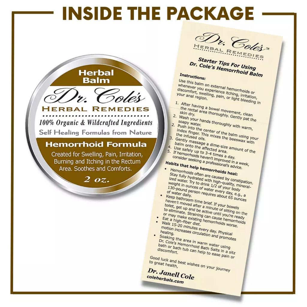 01 - Dr. Cole's Organic Hemorrhoid Balm
