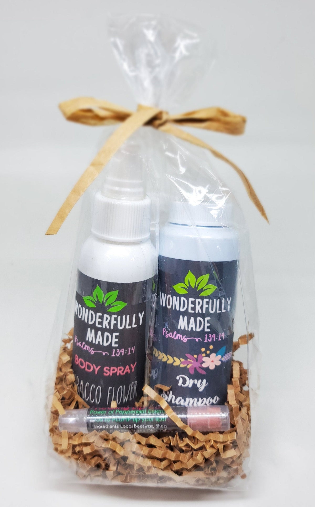 Spa Gift Basket | Ladies Essential Care Package | Organic All-Natural | Dry Shampoo | Lip Balm | Body Spray | Thinking of you | Take Care