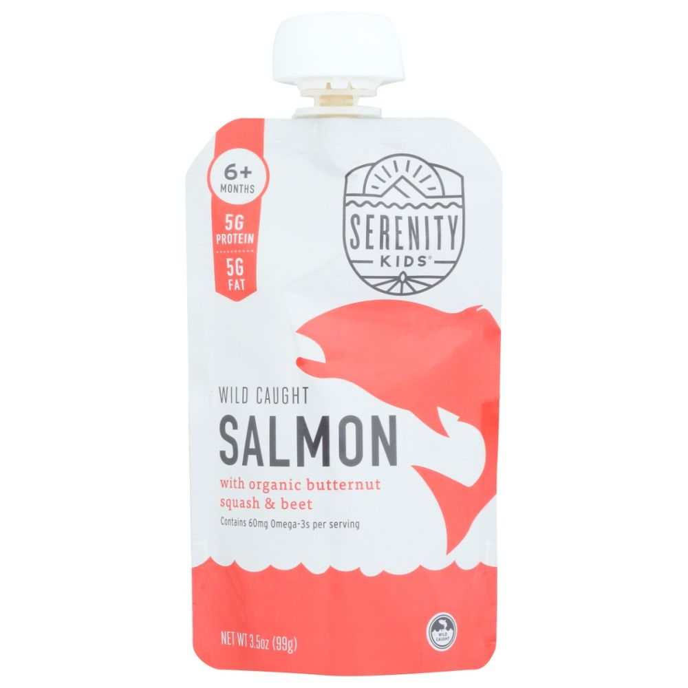 SERENITY KIDS: Wild Caught Salmon Baby Food |  Organic Veggies (3.5oz)