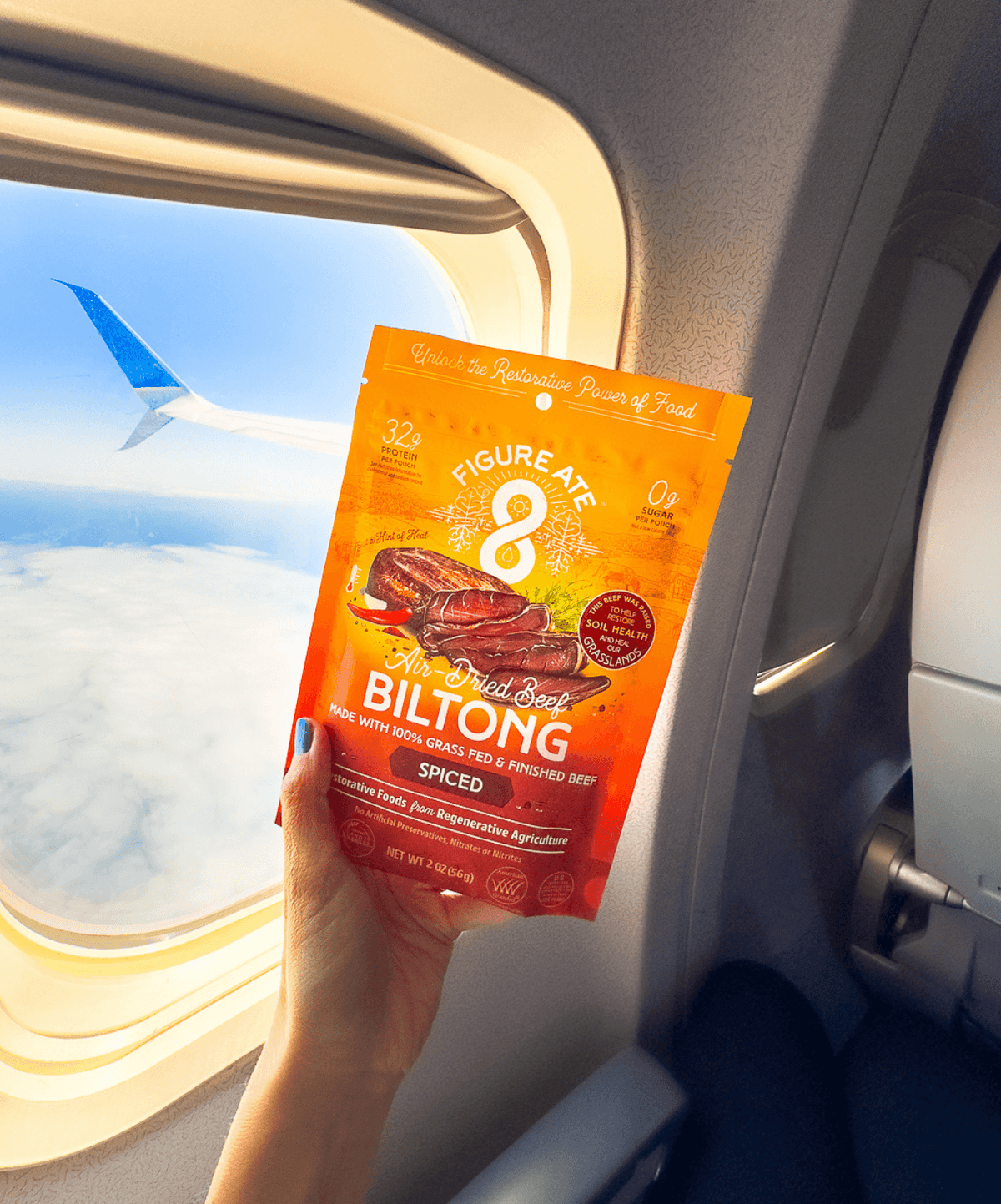 Spiced Grass Fed & Finished Beef Biltong
