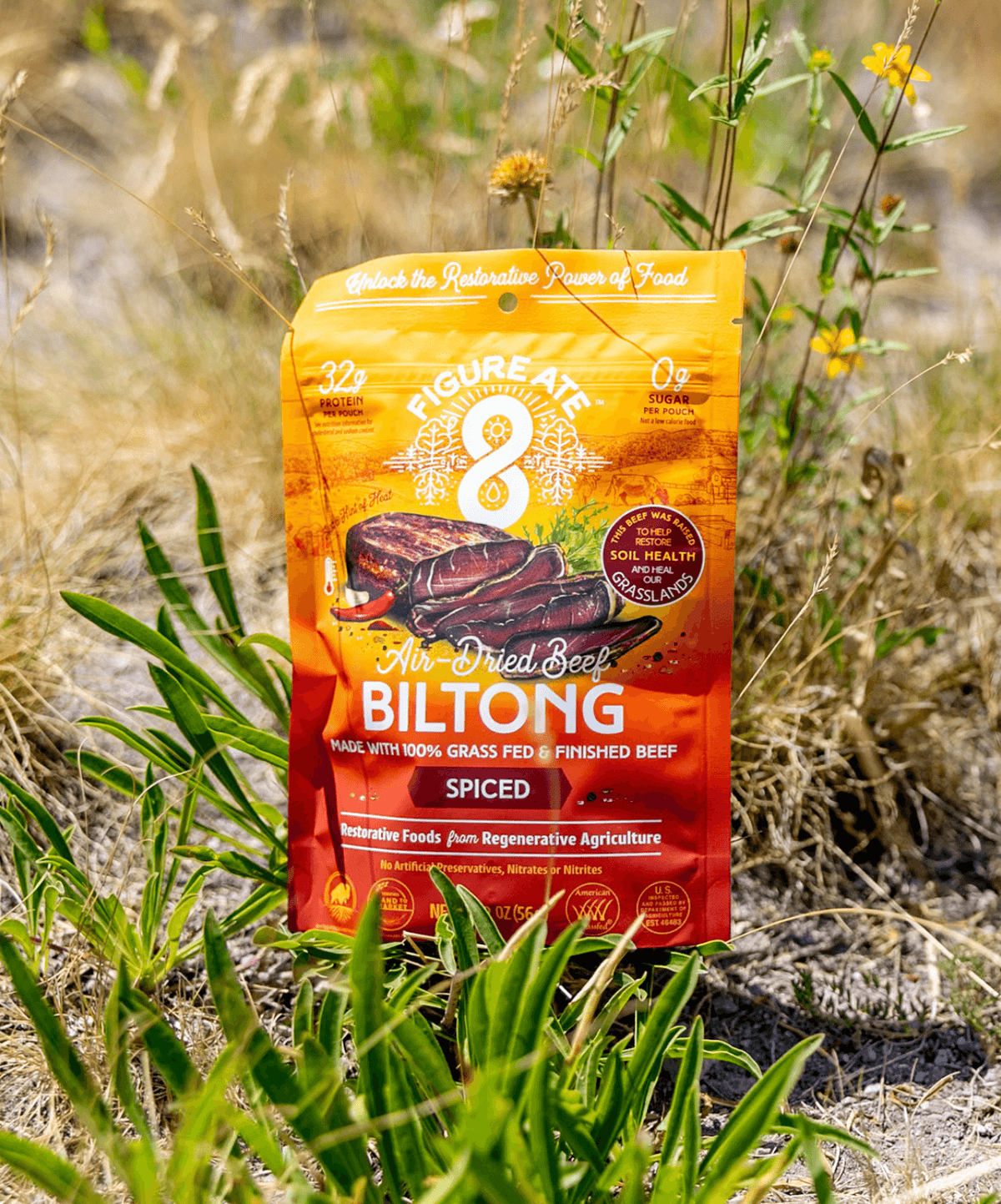 Spiced Grass Fed & Finished Beef Biltong